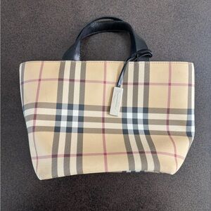 Burberry Beige Checkered Women's Bag